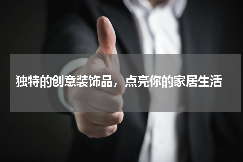  独特的创意装饰品，点亮你的家居生活