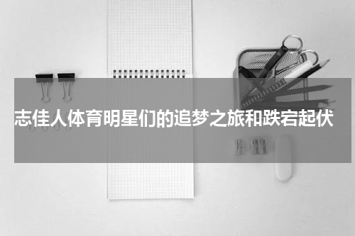  志佳人体育明星们的追梦之旅和跌宕起伏