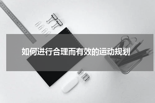  如何进行合理而有效的运动规划