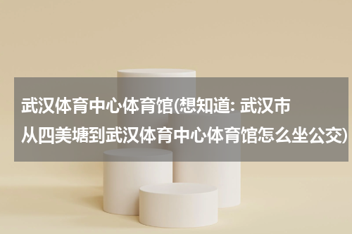 武汉体育中心体育馆(想知道: 武汉市 从四美塘到武汉体育中心体育馆怎么坐公交)