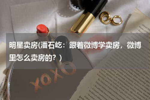 明星卖房(潘石屹：跟着微博学卖房，微博里怎么卖房的？)