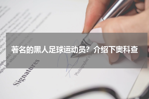 著名的黑人足球运动员？介绍下奥科查