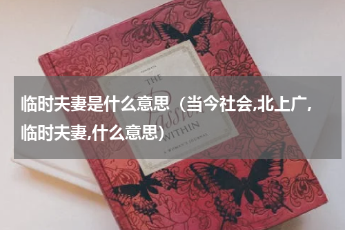 临时夫妻是什么意思（当今社会,北上广,临时夫妻,什么意思）