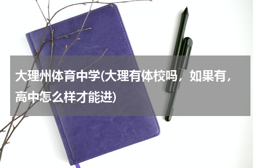 大理州体育中学(大理有体校吗，如果有，高中怎么样才能进)