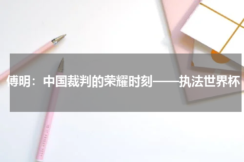 傅明：中国裁判的荣耀时刻——执法世界杯