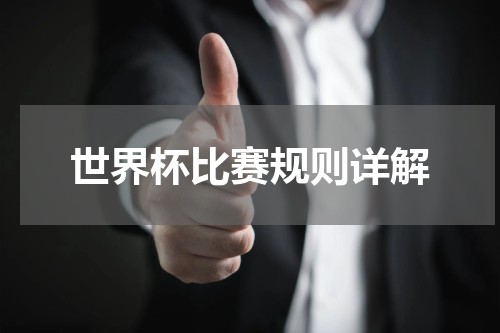 世界杯比赛规则详解